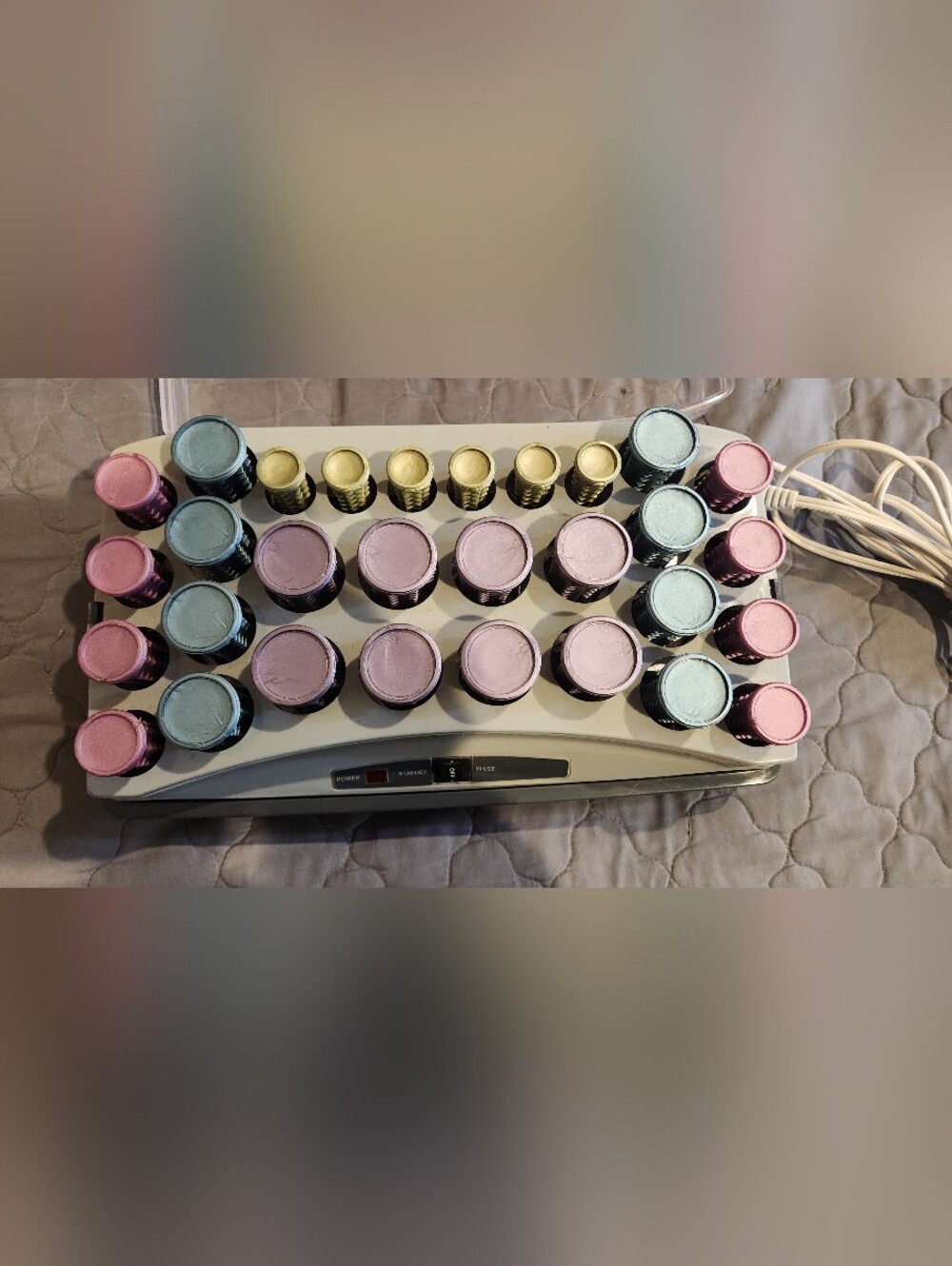 BaByliss Heated Roller Set in Pink, Purple, Blue, Gold